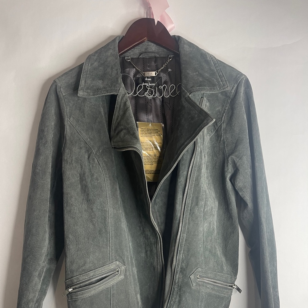 Dennis by Dennis basso Green Suede Jacket